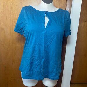 GUC sz 2X Adore Me Blue Sleep Top Plus Size Cotton Modal